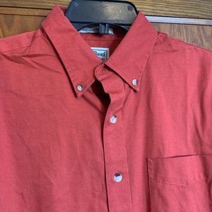 LL Bean Wrinkle Resistant Long Sleeved Men's Shirt. Size Medium - Tall